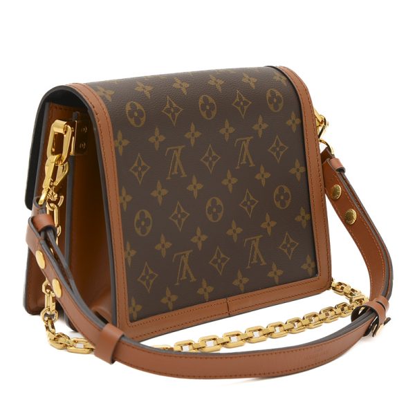 005242870 2 Louis Vuitton Monogram Reverse Dauphine Mm Shoulder Bag Canvas Brown