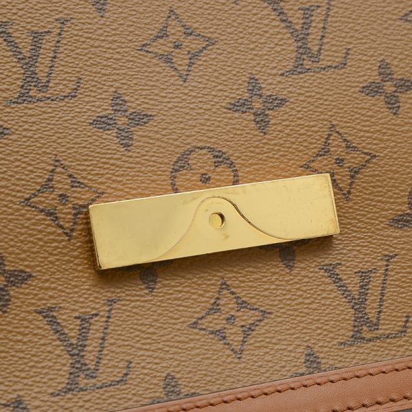 005242870 6 Louis Vuitton Monogram Reverse Dauphine Mm Shoulder Bag Canvas Brown