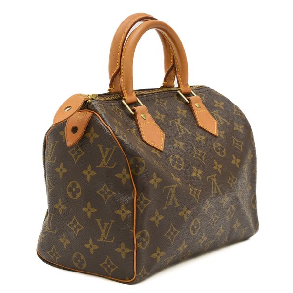 005244157 2 Louis Vuitton Monogram Speedy 25 Handbag Brown