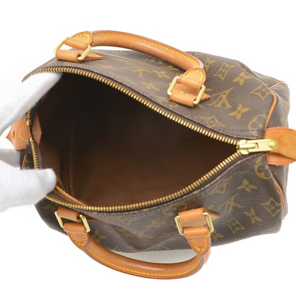 005244157 5 Louis Vuitton Monogram Speedy 25 Handbag Brown