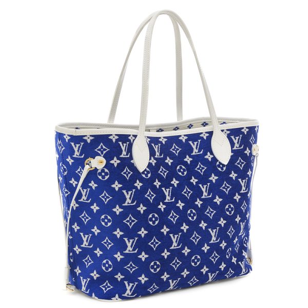 005244638 2 Louis Vuitton Neverfull MM Tote Bag Blue White