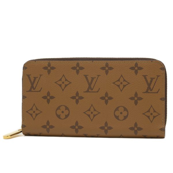 005244669 1 Louis Vuitton Round Zipper Long Wallet Brown