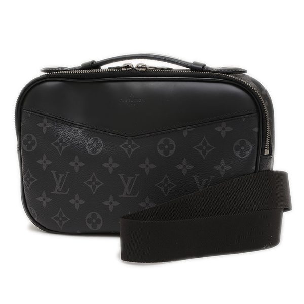 005245161 1 Louis Vuitton Monogram Eclipse Bum Body Bag Black