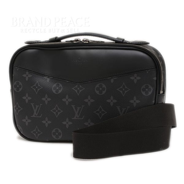 005245161 1w Louis Vuitton Monogram Eclipse Bum Body Bag Black