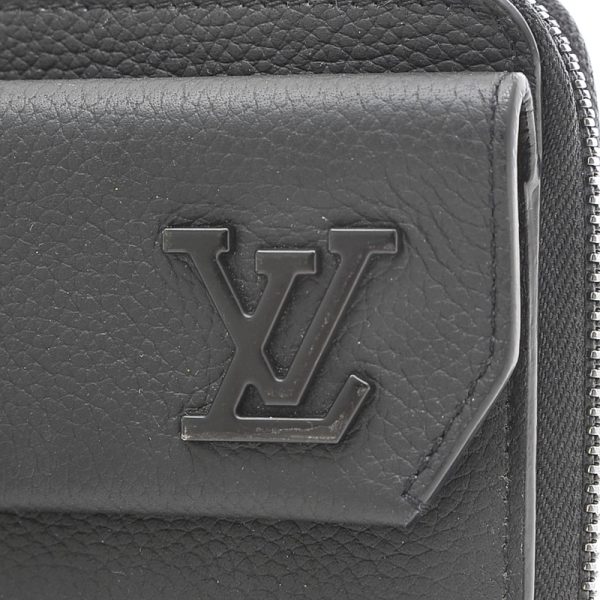 005245178 3 Louis Vuitton Aerogram Zippy Long Wallet Noir