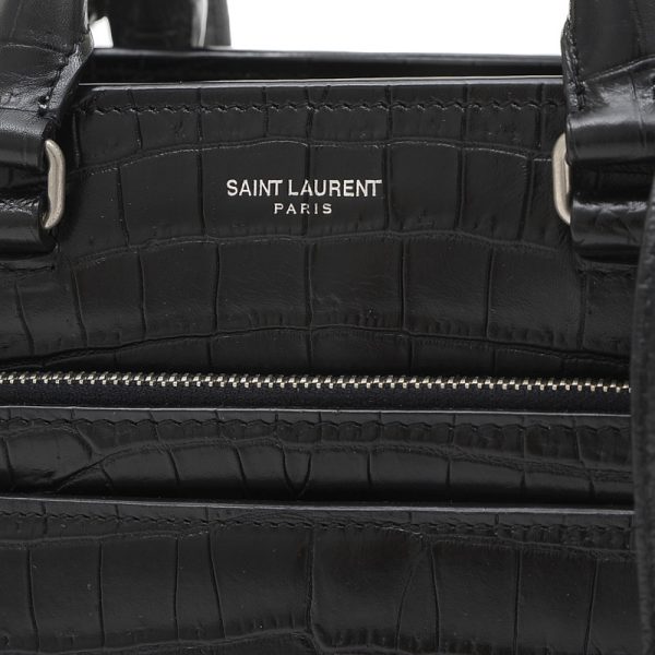 005246885 3 Saint Laurent Paris Eastside 2Way Bag Croco Embossed Black