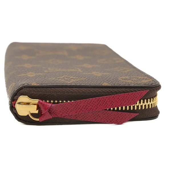 005247073 3 Louis Vuitton Clemence Zipper Long Wallet Fuchsia