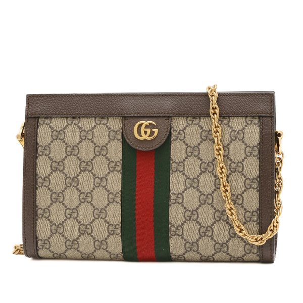 005247493 1 Gucci Ophidia Chain Shoulder Bag Canvas Beige