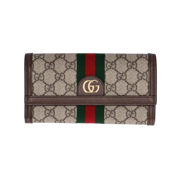 00813 1 Gucci Continental Wallet GG Supreme