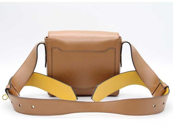 0093 Givenchy Eden Leather Shoulder Bag Camel