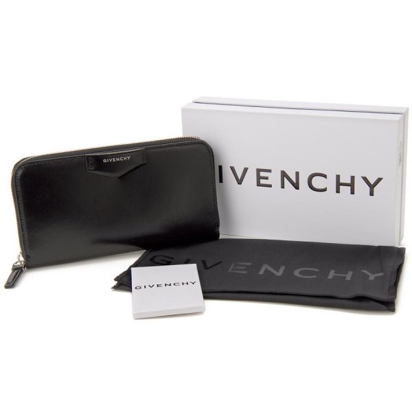 00d0014 Givenchy Antigona Long Zip Wallet Black