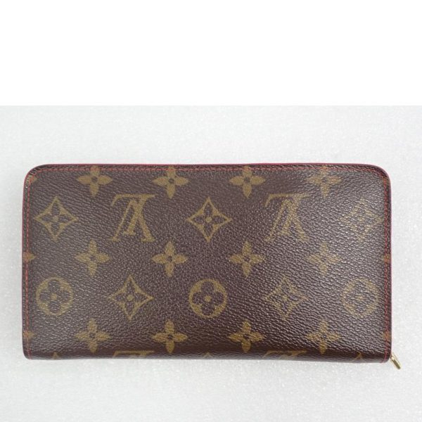 01028 2 Louis Vuitton Portomone Gap Cherry Monogram Bag Brown