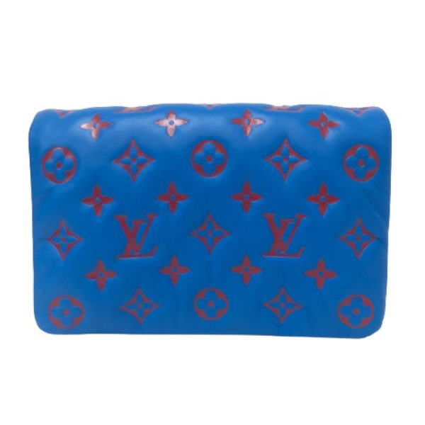 014653s 1 Louis Vuitton Pochette Cousin Monogram Clutch Bag Blue