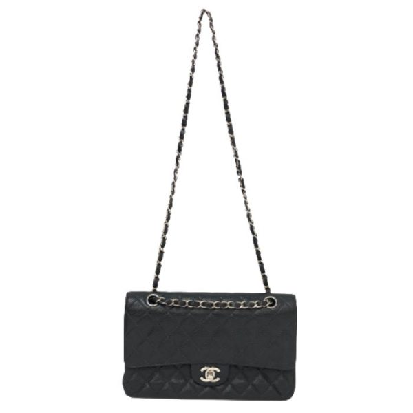 015021s 4 Chanel Matelasse 25 W Flap Caviar Skin Black