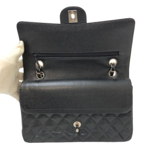 015021s 8 Chanel Matelasse 25 W Flap Caviar Skin Black