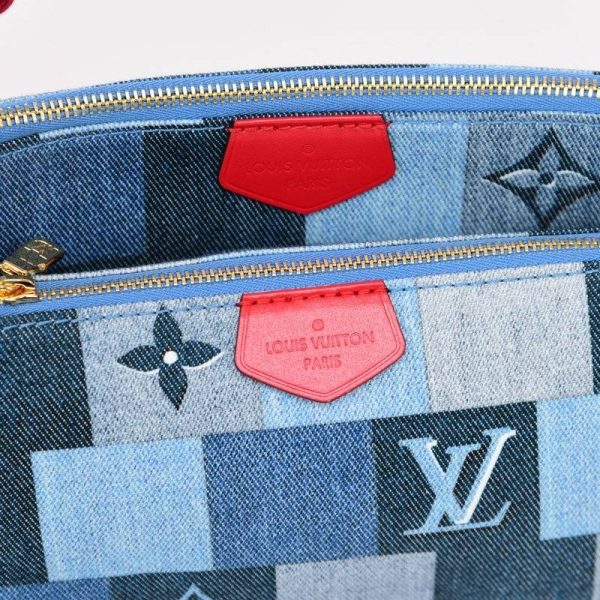 020107 901 6 Louis Vuitton Multi Pochette Accessories Shoulder Bag Denim Monogram