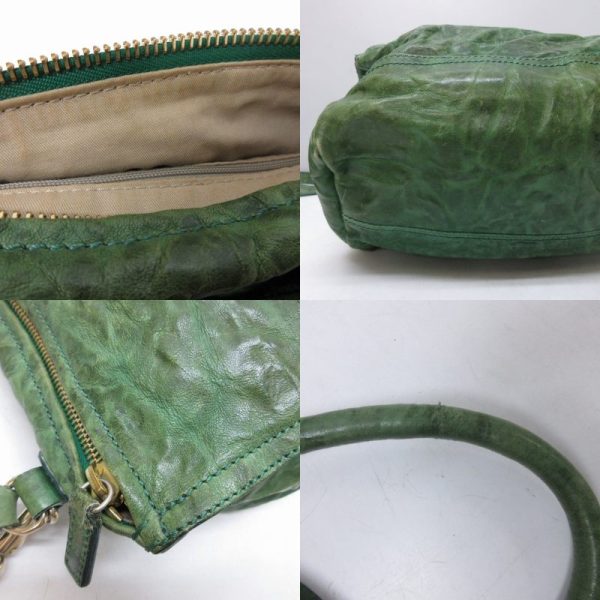 023 902406040194 8 Givenchy Pandora Bag Small 2Way Shoulder Bag Handbag Sheepskin Logo Green