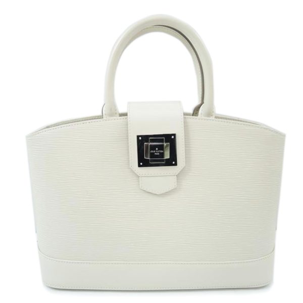 02614 1 Louis Vuitton Mirabeau PM Epi Yvoire Hand Bag White