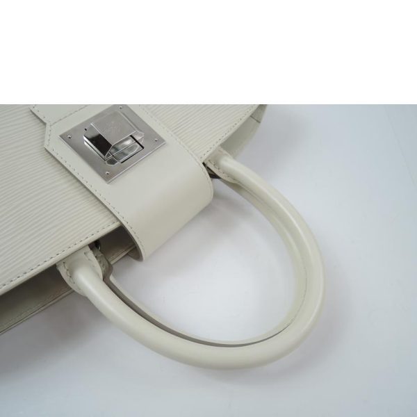 02614 4 Louis Vuitton Mirabeau PM Epi Yvoire Hand Bag White