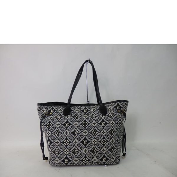 02732 2 Louis Vuitton Neverfull Mm Monogram Black