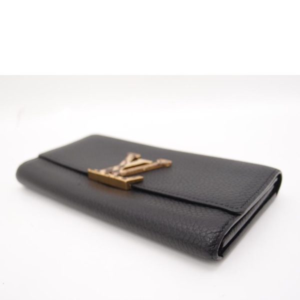 03318 3 Louis Vuitton Portefeuil Capucines Taurillon Noir Python Wallet