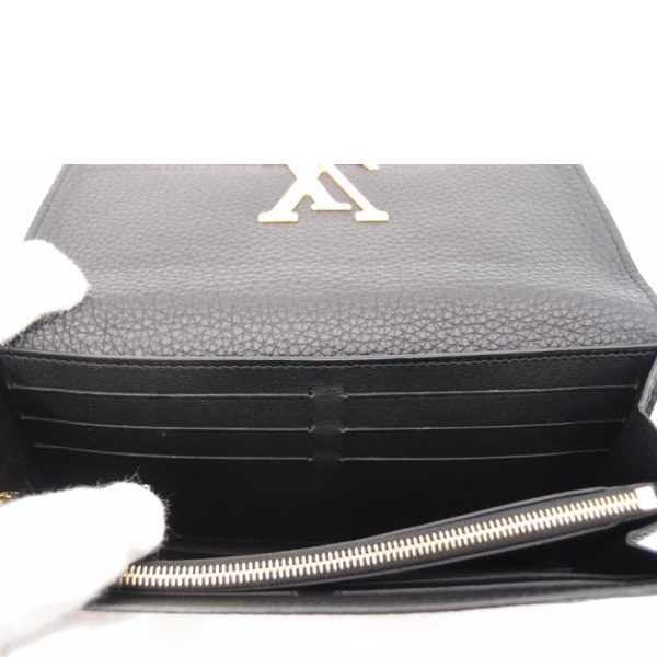 03318 5 Louis Vuitton Portefeuil Capucines Taurillon Noir Python Wallet