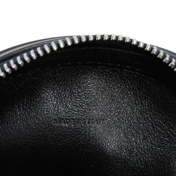 03503h 8 Celine Round Mini Shoulder Bag Black x White