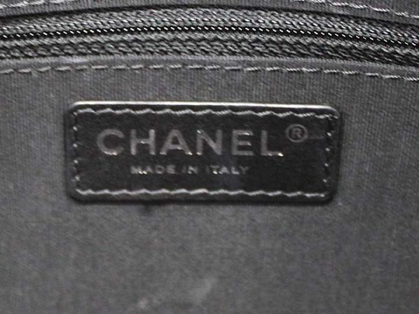 0376 Chanel Chain Shoulder Bowling Bag Coco Mark Charm Matelasse Black