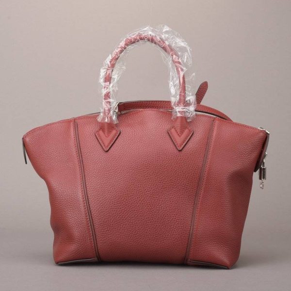 040504 207 3 Louis Vuitton Parnasea Lockit Pm Handbag Leather Bordeaux