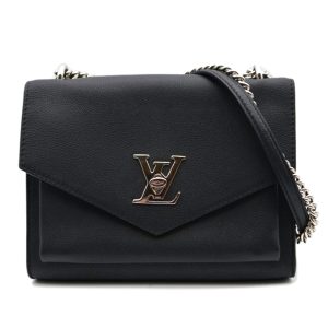 04247 1 LOEWE Clutch Bag Leather Black