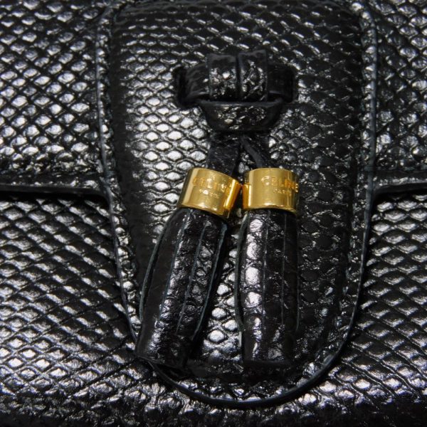 04308h 13 Celine Tassel Small Shoulder Bag Black