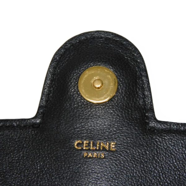 04308h 6 Celine Tassel Small Shoulder Bag Black