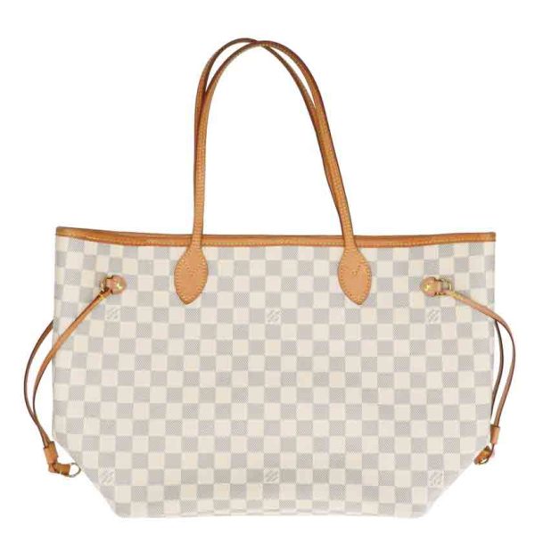 04374 1 Louis Vuitton Neverfull MM Damier Azur