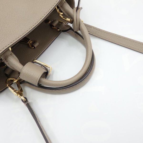 04662 4 Louis Vuitton Montaigne BB Empreinte Tourtler Bag Tourterelle Crème