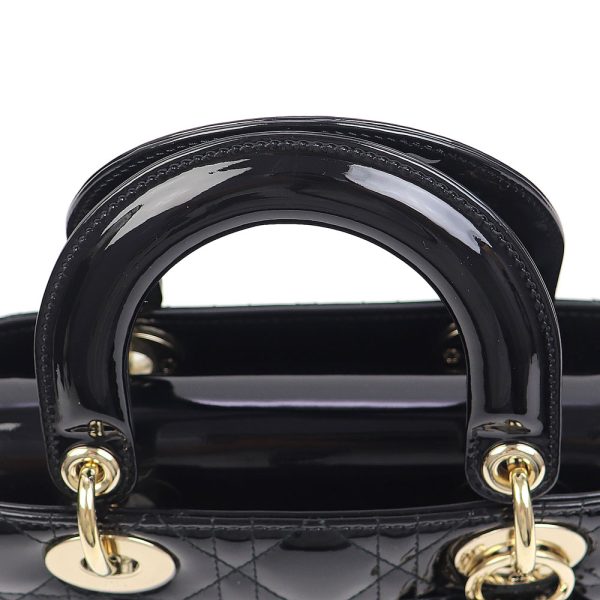 0486301 10 Christian Dior Lady Dior Classic Small Bag Black