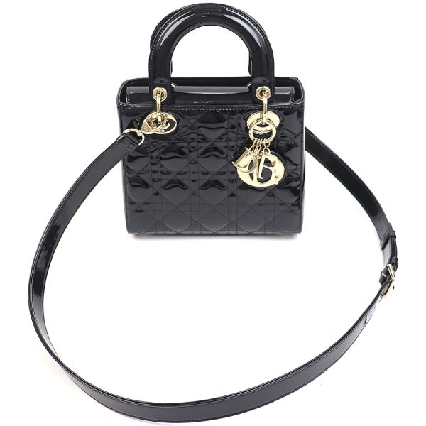 0486301 11 Christian Dior Lady Dior Classic Small Bag Black