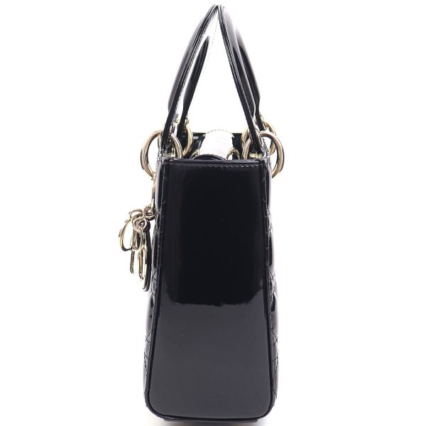 0486301 5 Christian Dior Lady Dior Classic Small Bag Black