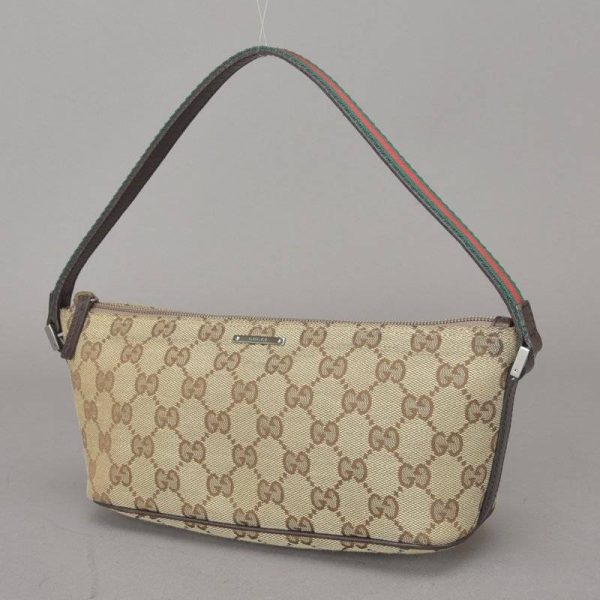 050524 56 2 Gucci Accessory Pouch Handbag Gg Canvas Sherry Line Mini Bag Beige