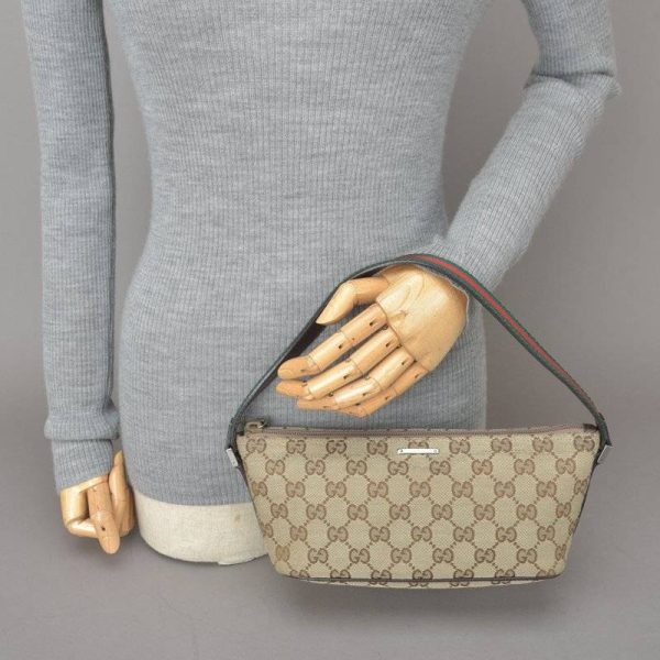 050524 56 4 Gucci Accessory Pouch Handbag Gg Canvas Sherry Line Mini Bag Beige