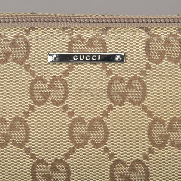 050524 56 6 Gucci Accessory Pouch Handbag Gg Canvas Sherry Line Mini Bag Beige