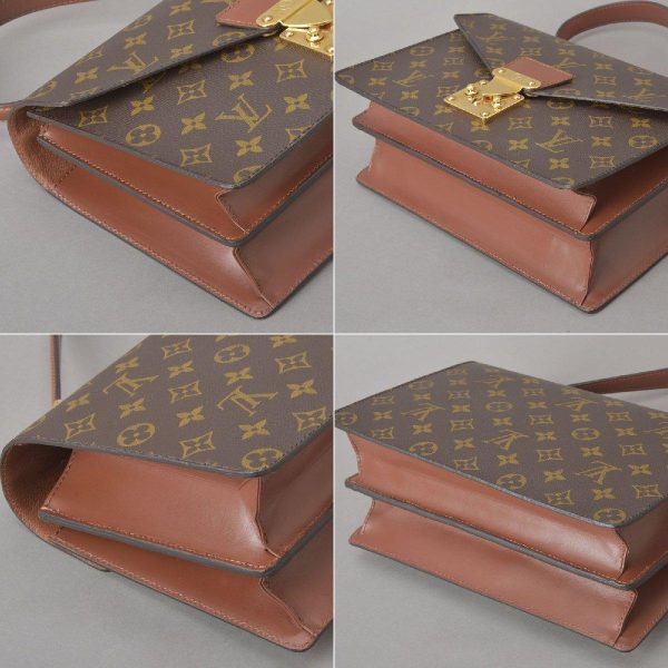 050707 51 5 Louis Vuitton Concorde Handbag Leather Brown