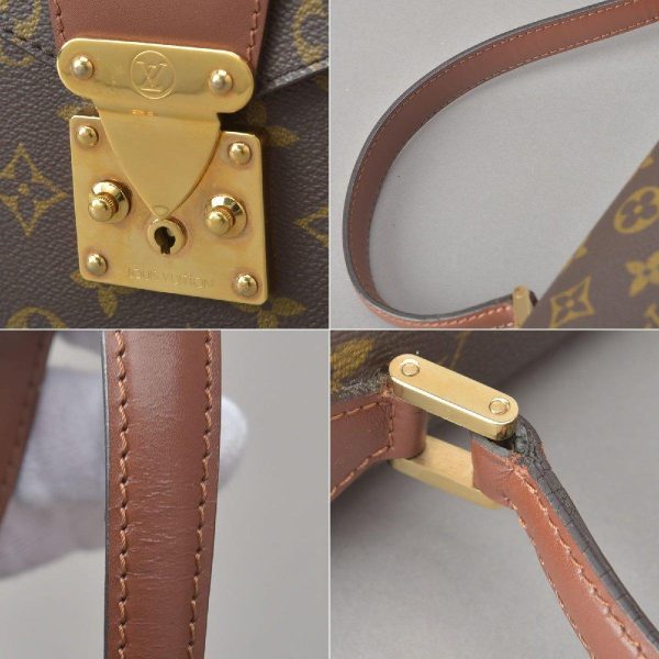 050707 51 6 Louis Vuitton Concorde Handbag Leather Brown