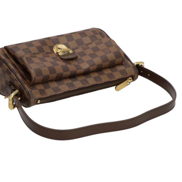 05185 4 Louis Vuitton Ravello GM Leather Handbag Brown