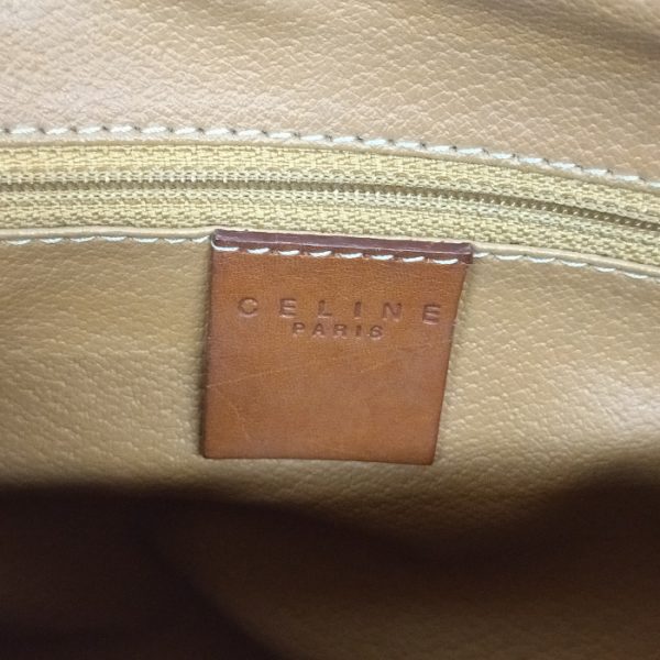 0524 1 9 Celine Mini Boston Bag Macadam Pattern Brown Brown