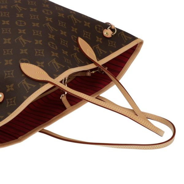 05432 3 Louis Vuitton Neverfull MM Monogram Brown