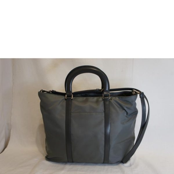 05820 2 Prada Nylon 2Way Bag Gray