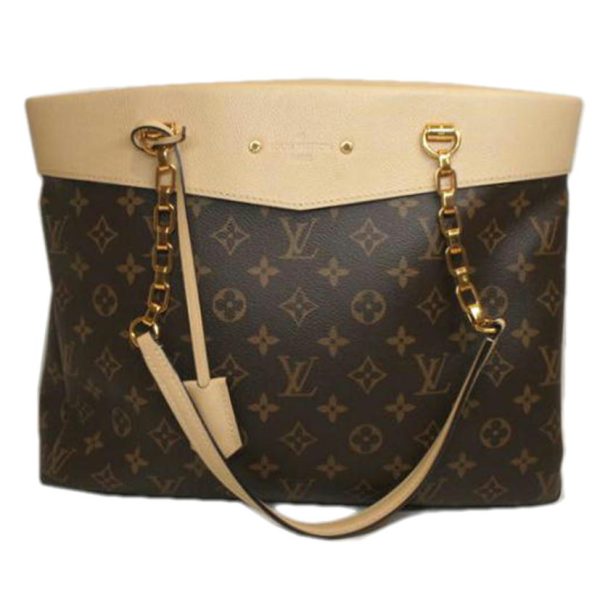 05957 1 Louis Vuitton Pallas Shopper Monogram Brown