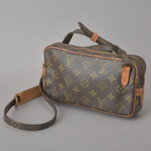 060207 003 0 Louis Vuitton Neverfull GM Pouch Accessory Monogram Brown Fuchsia