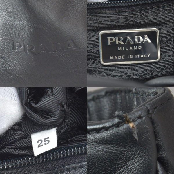 060221 12 9 Prada Tote Bag Leather Black