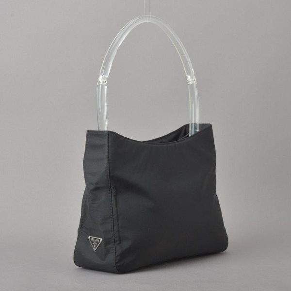 060328 52 2 Prada One Shoulder Bag Nylon Black